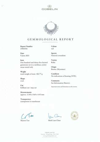 RUBY AND DIAMOND NECKLACE - photo 2 RUBY AND DIAMOND NECKLACE - photo 2