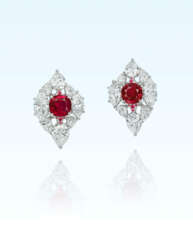 RUBY AND DIAMOND EARRINGS
