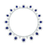 A MAGNIFICENT SAPPHIRE AND DIAMOND NECKLACE - photo 2