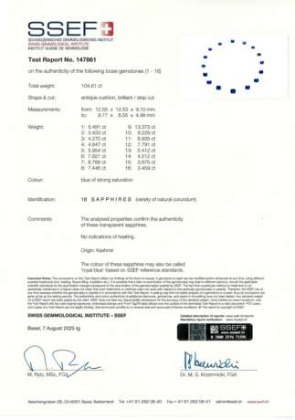 A MAGNIFICENT SAPPHIRE AND DIAMOND NECKLACE - photo 4