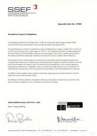 A MAGNIFICENT SAPPHIRE AND DIAMOND NECKLACE - photo 5