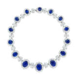 SET OF SAPPHIRE AND DIAMOND JEWELLERY - photo 2