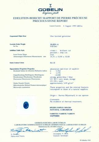 SET OF SAPPHIRE AND DIAMOND JEWELLERY - photo 5