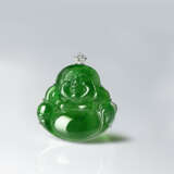 AN IMPORTANT JADEITE AND DIAMOND PENDANT - photo 1