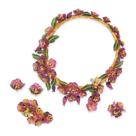ZADORA SUITE OF MULTI-GEM `RHODODENDRON` JEWELLERY - photo 1