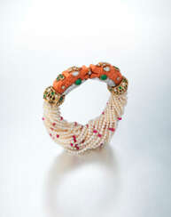 A RARE MULTI-GEM &#39;CHIMERA/DRAGON HEAD&#39; BRACELET, BY CARTIER