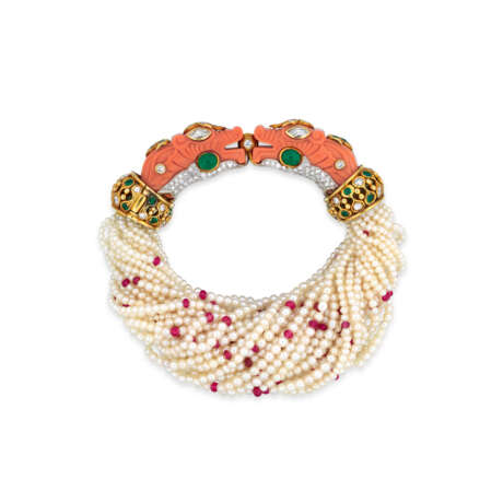 A RARE MULTI-GEM `CHIMERA/DRAGON HEAD` BRACELET, BY CARTIER - photo 2