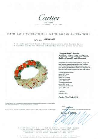 A RARE MULTI-GEM `CHIMERA/DRAGON HEAD` BRACELET, BY CARTIER - photo 3
