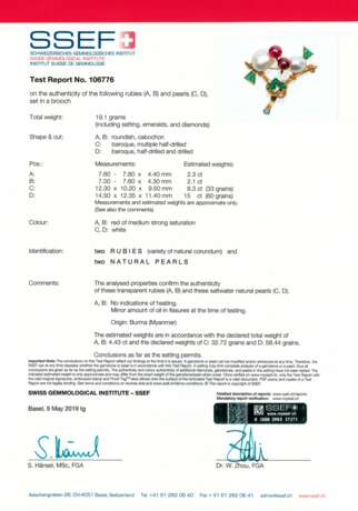 RETRO MULTI-GEM `LOVEBIRDS` BROOCH, BY CARTIER - фото 3