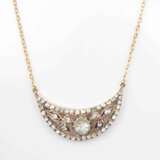 Gold necklace with diamonds Gold Other style At the turn of 19th -20th century - photo 1