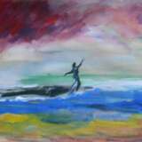 Бегущая по волнам Papier Gemischte Technik Абстрактный субъективизм Thematische Bilder - Foto 1