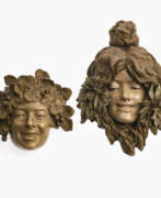 Produits céramiques. Two wall masks: "Ranke" and "Bacchantin"