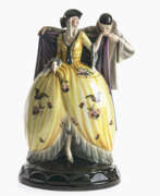 Produits céramiques. Harlequin and Columbine