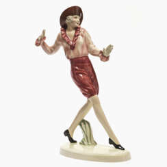 A young lady in pose