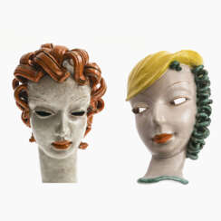 Head on a pedestal and wall mask