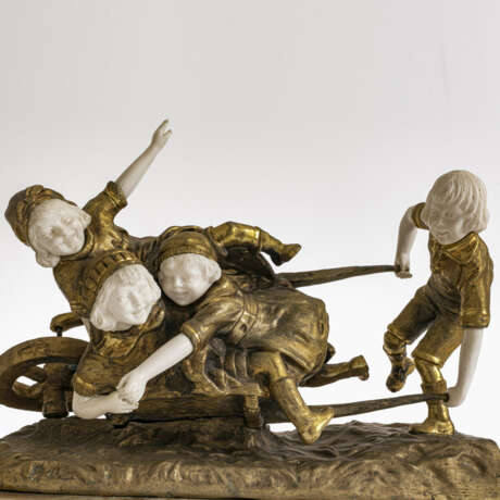 A group of figures "children in a wheelbarrow" - photo 4