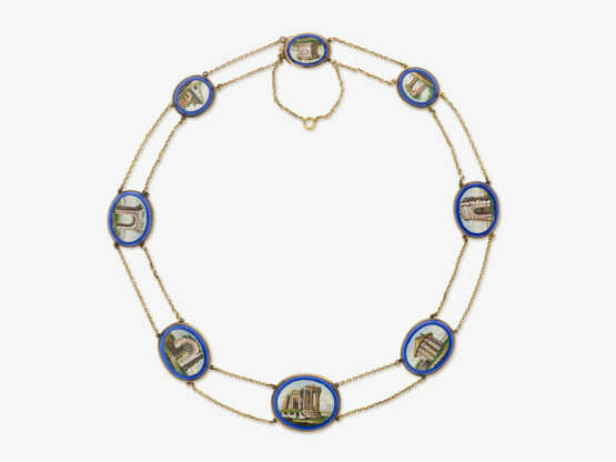 A necklace with micro mosaic - photo 1 A necklace with micro mosaic - photo 1