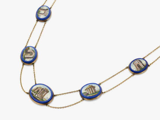 A necklace with micro mosaic - photo 2 A necklace with micro mosaic - photo 2