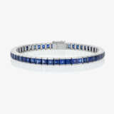 A Rivière bracelet with sapphires - photo 1