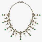 A necklace with emeralds and diamonds - photo 2