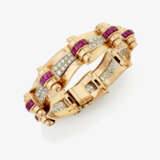 A bracelet with rubies and diamonds - фото 1