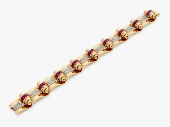 A bracelet with rubies and diamonds - фото 2