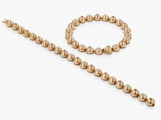 A necklace with diamonds and rubies - photo 2 A necklace with diamonds and rubies - photo 2