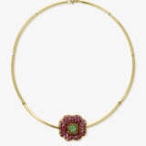 A necklace and ring with rubies, sapphires, and emeralds - photo 3