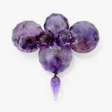 A brooch with amethysts - photo 1