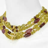 A four-strand tourmaline necklace - фото 1
