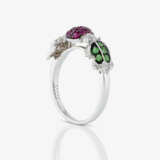 A ring with a turtle, cockchafer, and frog - фото 3