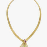 A necklace with rubies and brilliant-cut diamonds - photo 2