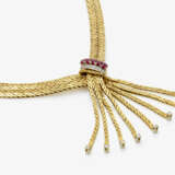A necklace with rubies and brilliant-cut diamonds - photo 3