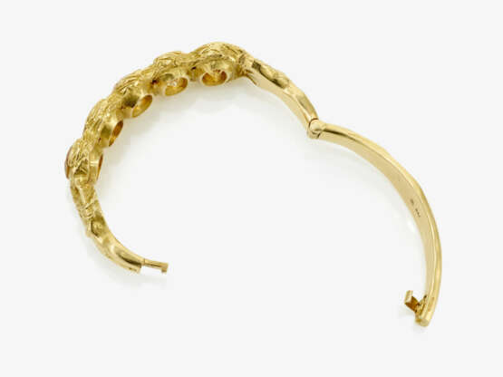 A bangle with large citrines - photo 4