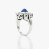 Earrings, ring, and a white gold bracelet with diamonds and sapphires - photo 4