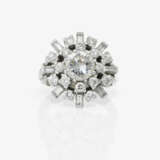 A demi-parure, white gold earrings and a platinum ring with diamonds - фото 3