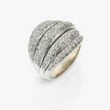 A cocktail ring adorned with small brilliant-cut diamonds - фото 1