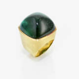 A band ring with a large tourmaline - фото 1