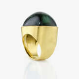 A band ring with a large tourmaline - фото 2