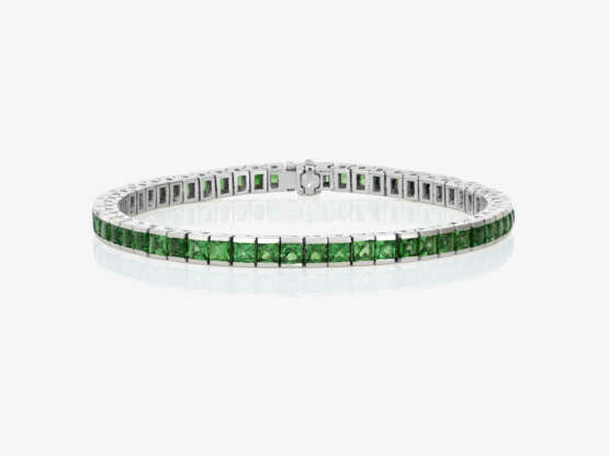 A Rivière bracelet with diopsides - фото 1