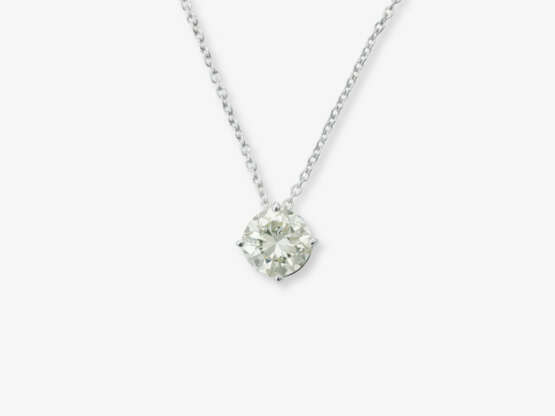 A puristic solitaire brilliant-cut diamond ring - photo 1