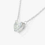 A puristic Shorty necklace with a centred heart-shaped diamond - photo 2