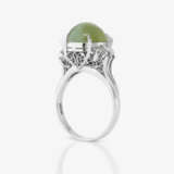 A ring with chrysoberyl and diamonds - photo 3