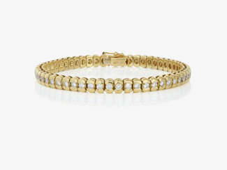 A Rivière bracelet with brilliant-cut diamonds