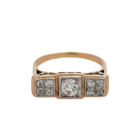 Ring mit Altschliffdiamant ca. 0,35 ct, - photo 1