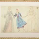 Croquis de costumes Mixed media Mid-20th century - photo 1