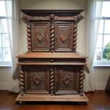French Renaissance Revival Carved Oak Buffet &agrave; Deux Corps 19 Century Wood 19th century - photo 9