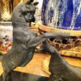 Dynamic Animal Sculpture of Goats in Bronze 20th Century Bronce Empire 20th century - photo 3