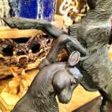 Dynamic Animal Sculpture of Goats in Bronze 20th Century Bronce Empire 20th century - photo 15