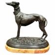 19th Century Statue of a Greyhound in Bronze, in the Style of Pierre-Jules M&ecirc;ne - Kauf mit einem Klick